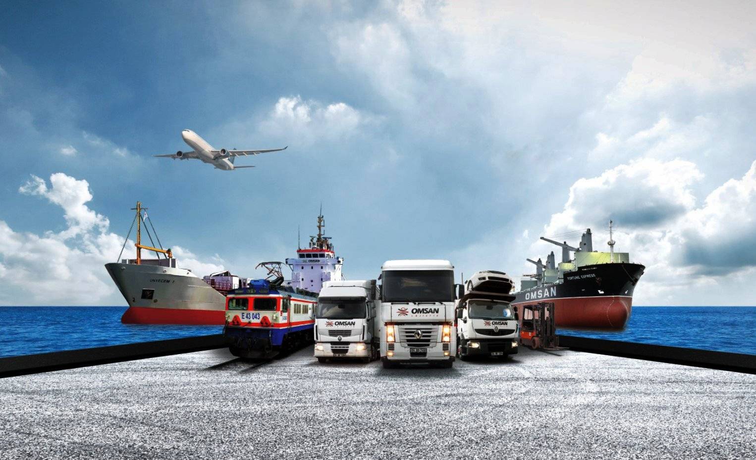 Ships and Container Ships and Container